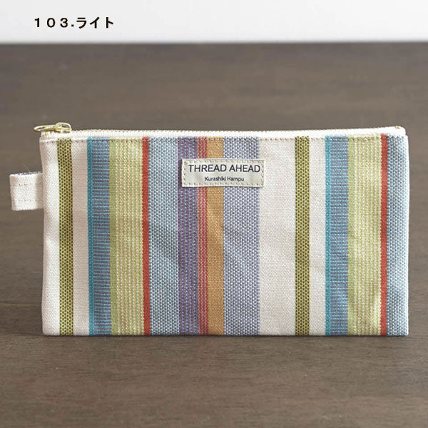 倉敷帆布 フラットポーチ 〔全5色〕シーエスエル 1993-STFP-***