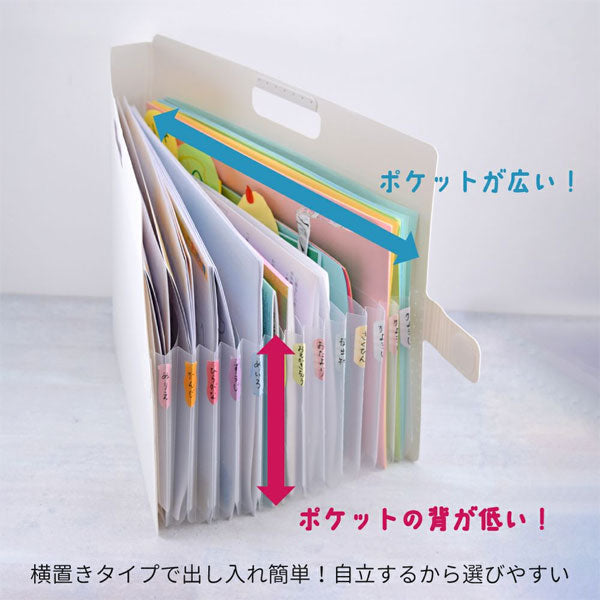 おかたづけシリーズ こまごまファイル A4サイズ ホワイト サクラクレパス TF-A4