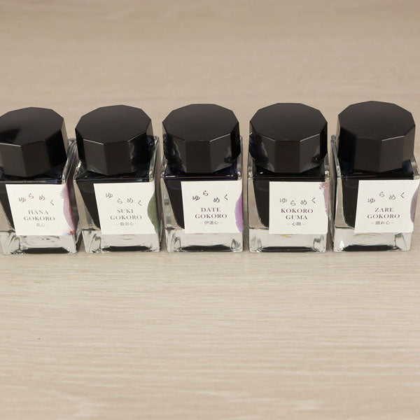 ゆらめくインク 万年筆用ボトルインク 第2弾 水性染料 20ml [全5色