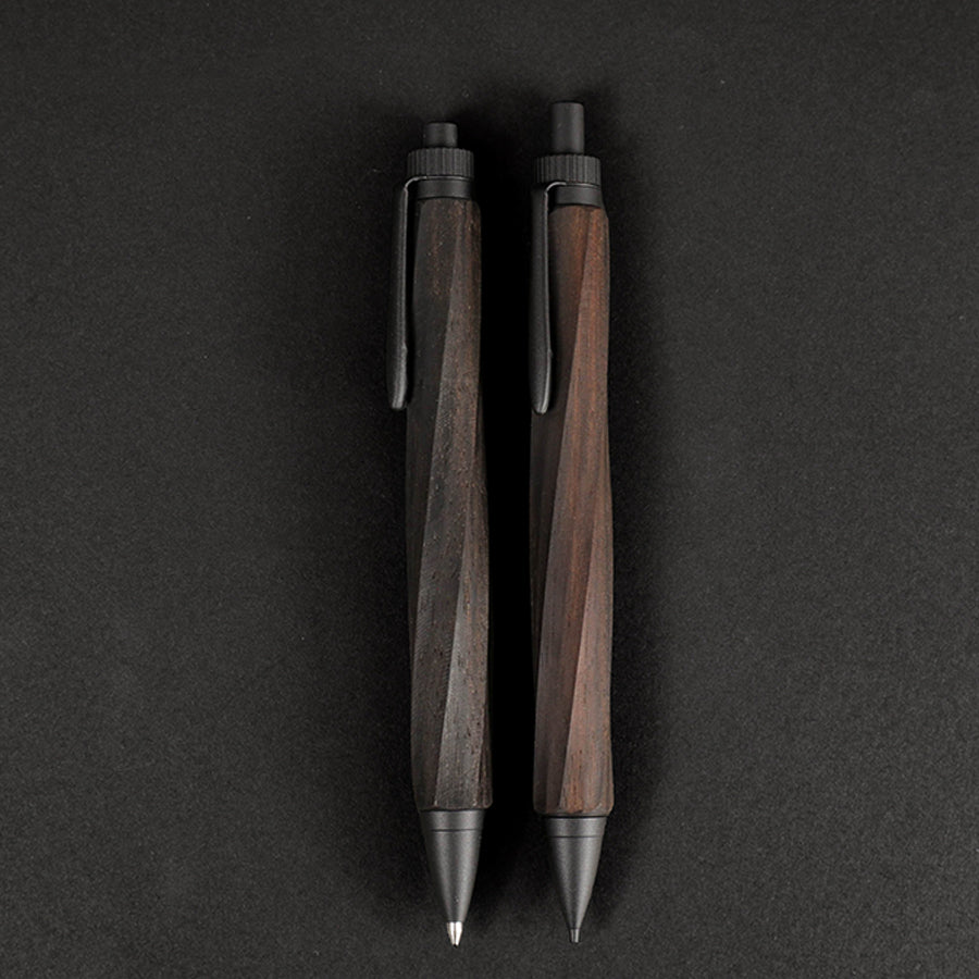 【KURASHIKI BNG.】 SPIRA -スピラ- 木軸 <縞黒檀 /しまこくたん> ボールペン/シャープペンシル うさぎやオリジナル