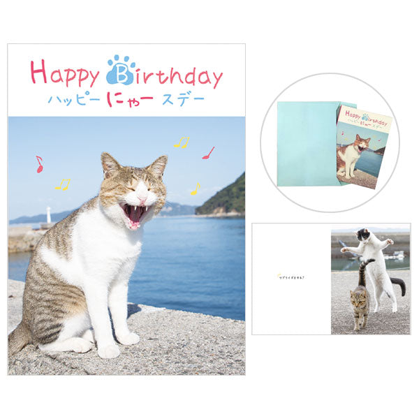 メッセージブック ハッピーにゃースデー (ねこ) 学研ステイフル B10045