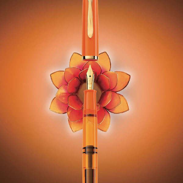 【限定】ペリカン クラシック《Classic》M200 万年筆 オレンジデライト 極細(EF)/細字(F) ペリカン M200オレンジデライトー