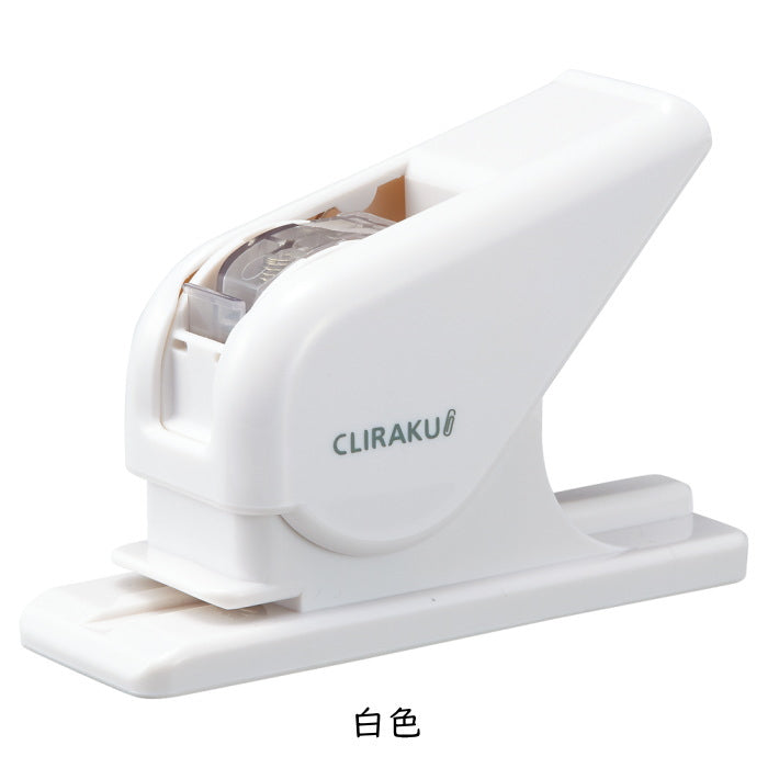 速技ゼムクリップとめ機 クリラーク  カートリッジ式 クリップ40本入り  リヒトラブ M22-**