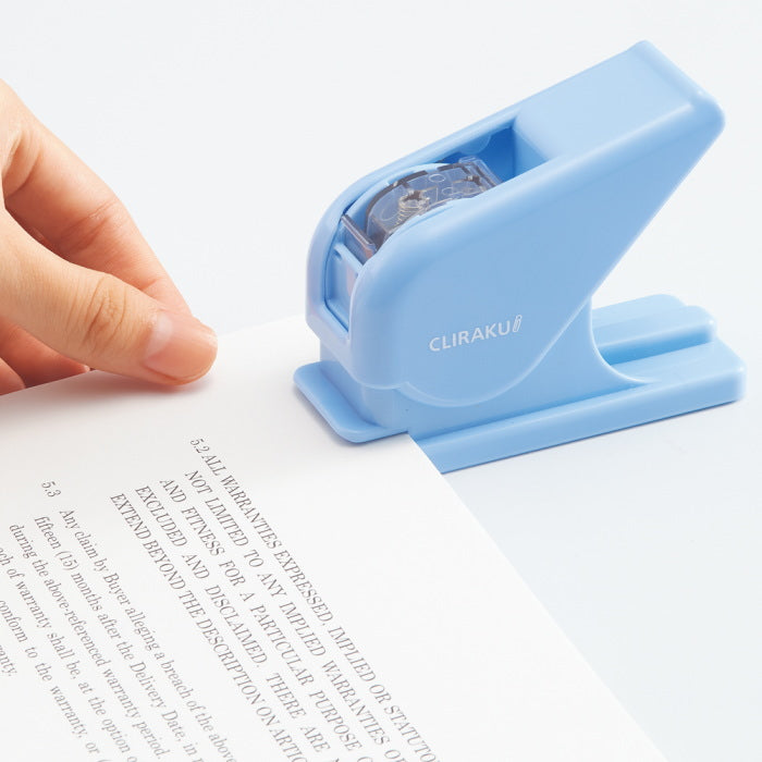 速技ゼムクリップとめ機 クリラーク  カートリッジ式 クリップ40本入り  リヒトラブ M22-**