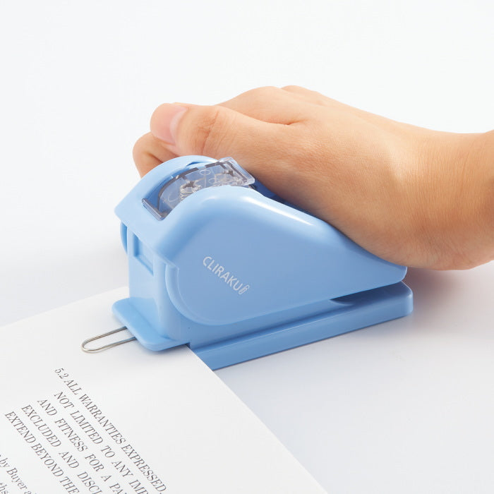 速技ゼムクリップとめ機 クリラーク  カートリッジ式 クリップ40本入り  リヒトラブ M22-**