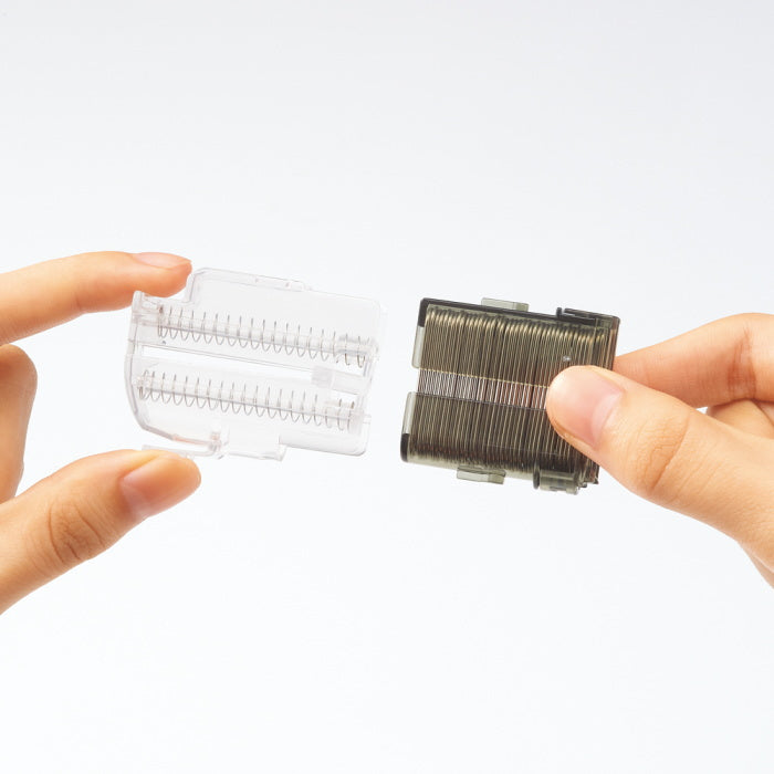 速技ゼムクリップとめ機 クリラーク  カートリッジ式 クリップ40本入り  リヒトラブ M22-**