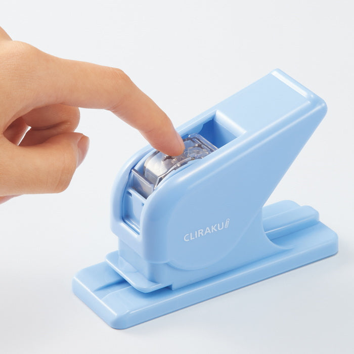 速技ゼムクリップとめ機 クリラーク  カートリッジ式 クリップ40本入り  リヒトラブ M22-**