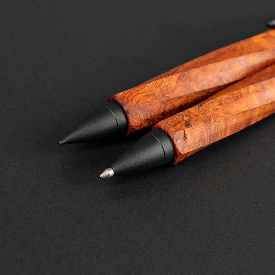 【KURASHIKI BNG.】 SPIRA -スピラ- 木軸 <花梨瘤 /かりんこぶ> ボールペン/シャープペンシル うさぎやオリジナル