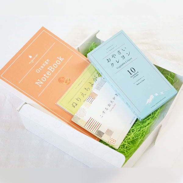 おやさいクレヨンと有田みかんスケッチブックのお絵かきトランク ドラパス ST-GIFSET13