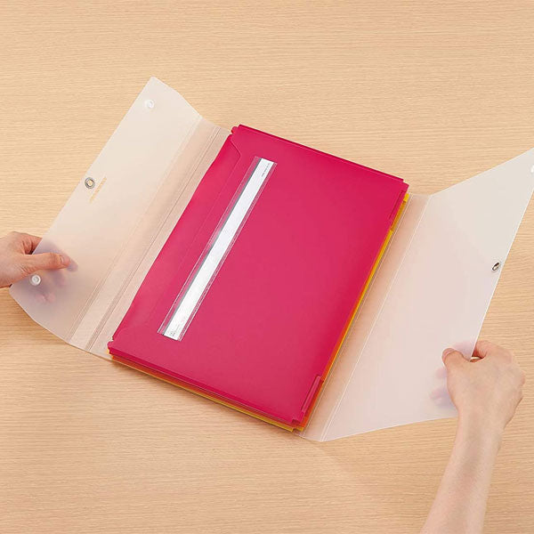 アドワン スライドドキュメントホルダー ファイル 7ポケット A4ヨコ型 セキセイ AD-3700-00 *ネコポス不可*