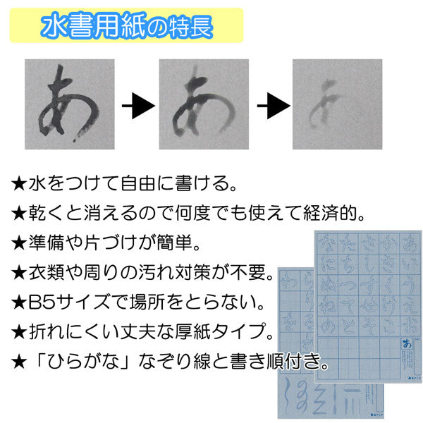 水書筆でひらがな練習セット B5  あかしや AZ-111SUF