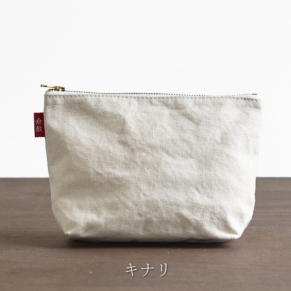 倉敷帆布 基帆ポーチ 舟型(大)全5色 バイストン KI-PSL