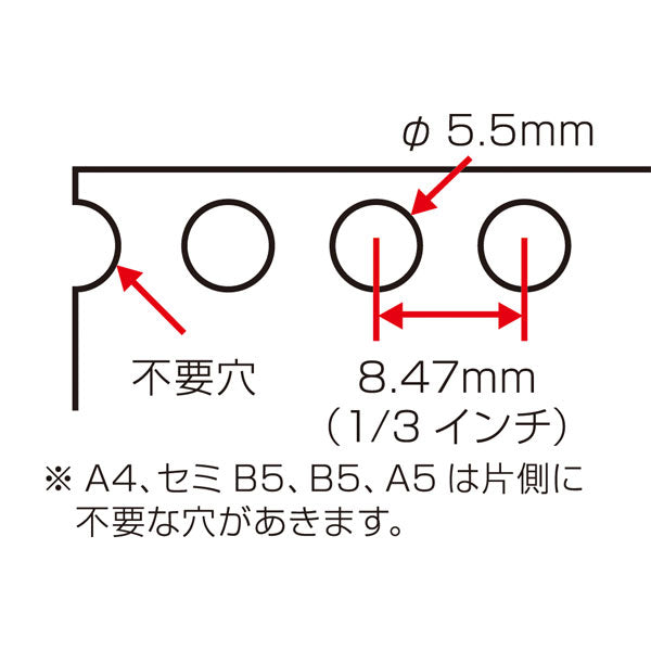 ワンサードパンチ 1/3インチピッチシリーズ 丸穴タイプ 最大穿孔枚数5枚 リヒトラブ (LIHIT LAB) P-1602