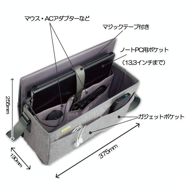 PC・ツール 収納バッグ Bizrack(ビズラック)全2色 コクヨ BRSB130-* 【取り寄せ品】