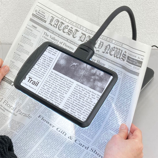 LEDスタンドライトルーペ 共栄プラスチック SR-75C-BL 【送料無料※】 【取寄せ品】