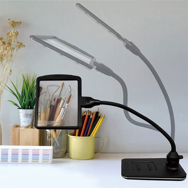 LEDスタンドライトルーペ 共栄プラスチック SR-75C-BL 【送料無料※】 【取寄せ品】