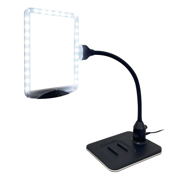 LEDスタンドライトルーペ 共栄プラスチック SR-75C-BL 【送料無料※】 【取寄せ品】