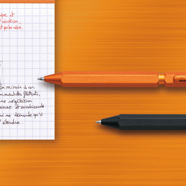 ロディア/RHODIAscRipt MULTI PEN 3in1 ブラック/オレンジ ボールペン(黒・赤)/シャープペン 0.5mm ロディア CF9342/9340