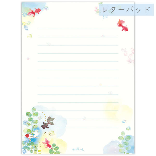 涼あそび柄 夏のお便りシリーズ レターパッド/封筒/一筆箋/ハガキ箋 823-917/924/986、824-020