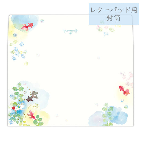 涼あそび柄 夏のお便りシリーズ レターパッド/封筒/一筆箋/ハガキ箋 823-917/924/986、824-020