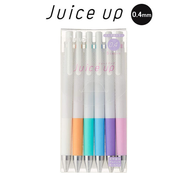 ジュースアップ パステルカラー 6色セット[超極細0.4mm] パイロット