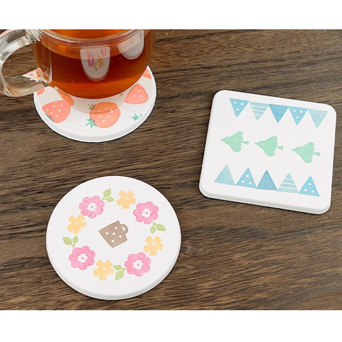 珪藻土コースター手づくりキット  シヤチハタ  TMN-SHDC1