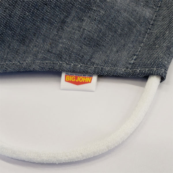 ウォッシャブルマスク 洗える布マスク デニム 2枚組 三層構造抗菌抗ウイルスマスク by BIG JOHN ビッグジョン