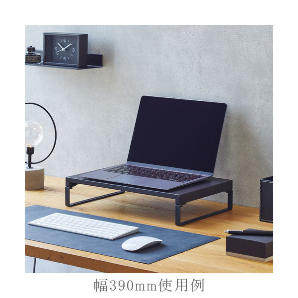 机上台 マットブラック ロータイプ・幅390mm/幅590mm LIHITLAB(リヒトラブ) A-7330/7332-124