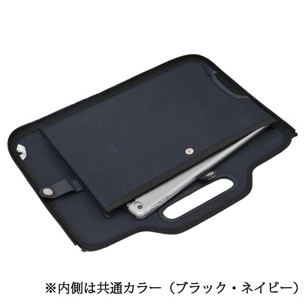 ☆正規販売店☆ TRION <トライオン> 【バッグインバッグ】 A4サイズ対応 ネイビー NAVY KA803 本革 牛革 多機能 タブレット対応 整理 収納 ビジネス
