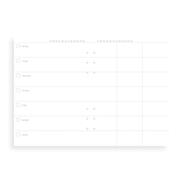 ≪正規取扱店≫ Filofax (ファイロファックス) クリップブック  リフィル A5 6穴 週間プランナー日付無し 441-345000 【ネコポス可】