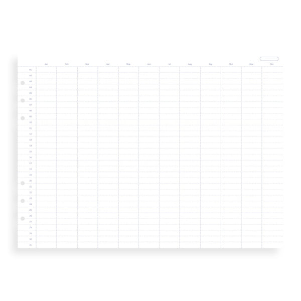 ≪正規取扱店≫ Filofax (ファイロファックス) クリップブック リフィル A5(イヤープランナー日付無し)6穴 441-345001 【ネコポス可】
