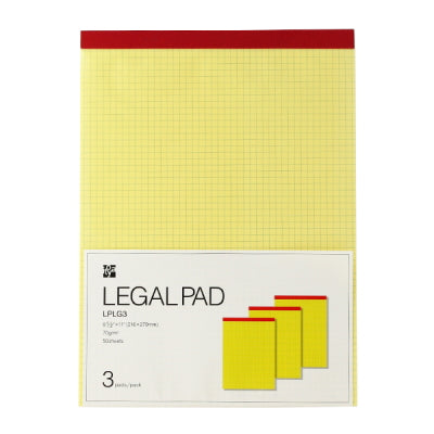 リーガルパッド L 方眼 【3冊パック】 伊東屋   LPLG3