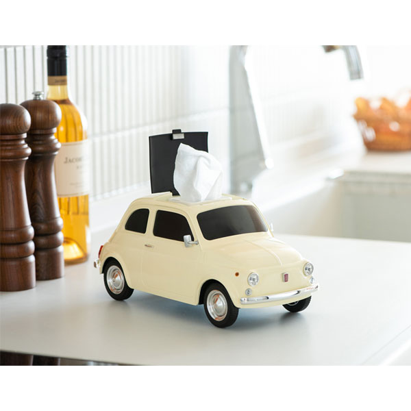 2WAY ティッシュケース フィアットヌォーヴァ 500 Fiat 4310 フェイス