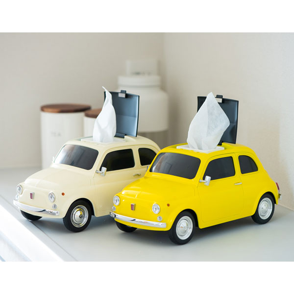 2WAY ティッシュケース フィアットヌォーヴァ 500 Fiat 4310 フェイス