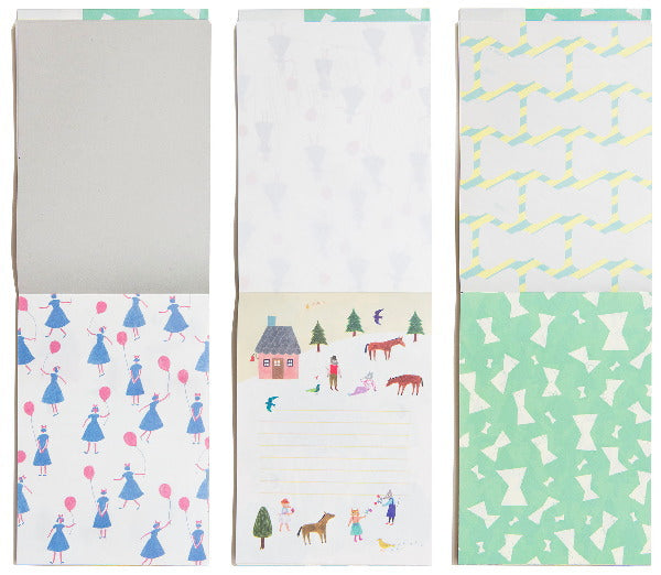 100枚レターブック 人気作家25人のかわいい紙 パイインターナショナル 1745-4451【2冊までネコポス可】