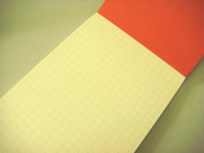 【ネコポス便対応可能商品】ノーブルメモ NOBLE MEMO 5mm 方眼本文<表紙:オレンジ>100枚 ライフ《LIFE》N40