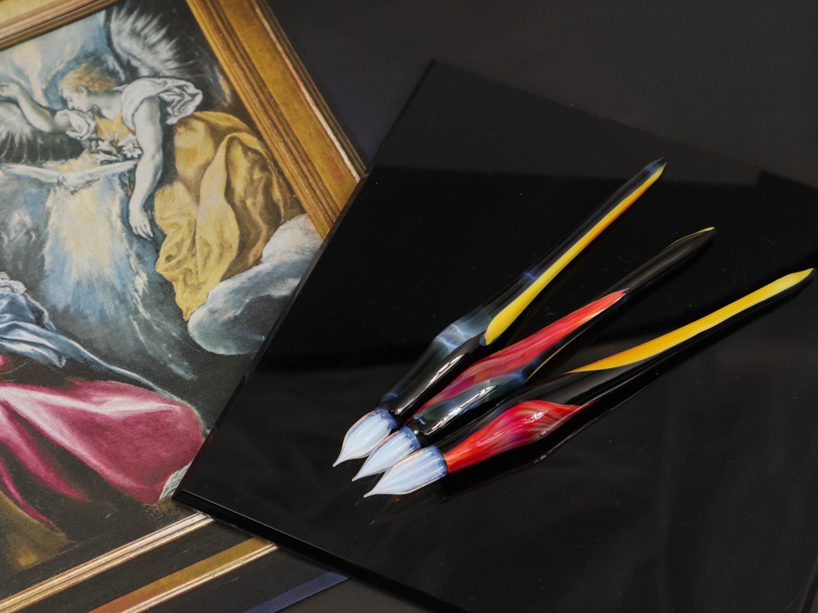 【抽選用ページ】 ガラス工房aun オリジナルガラスペン エル・グレコ ≪受胎告知≫