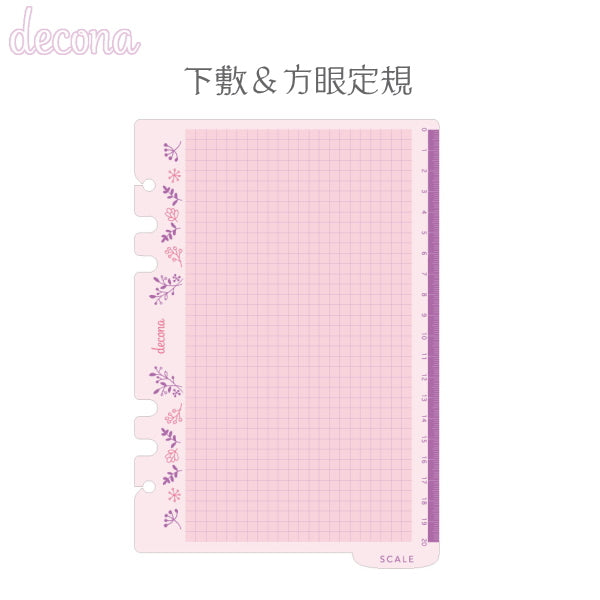 デコナ 下敷&方眼定規  A5  レイメイ藤井 HAR496