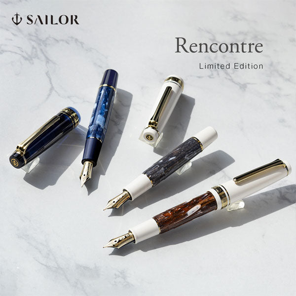 限定】Rencontre (ランコントル) 万年筆 中細 MF [全3色] セーラー