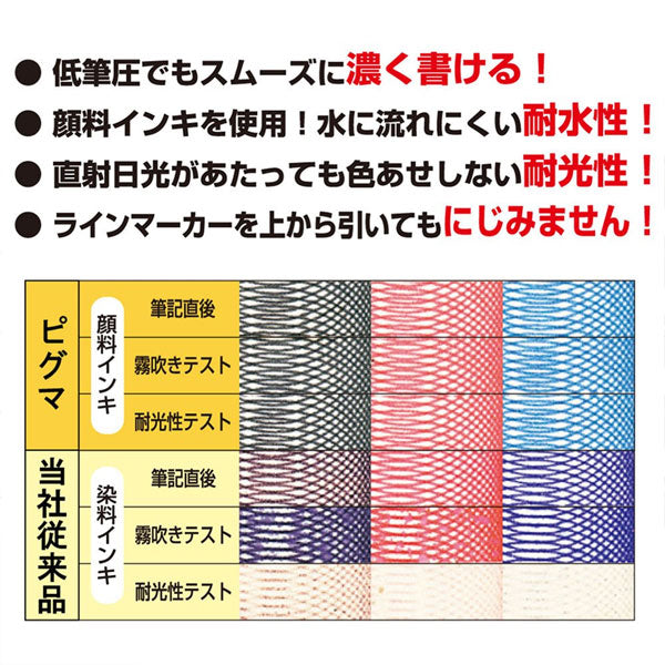 サクラクレパス ピグマ 黒 5本セット (0.05 0.1 0.3 0.5 0.8ミリ) ESDK-5A