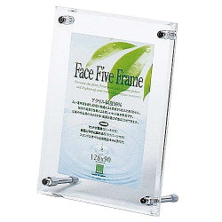 フェイスファイブフレーム(透明額)/フォトフレーム  クリアー <サービスLサイズ> アートプリントジャパン(A.P.J/APJ) 393-30736640