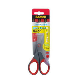 Scotch《スコッチ》はさみ プレミアム クラフトシザーズ グレー×レッド スリーエムジャパン(3M) 1446