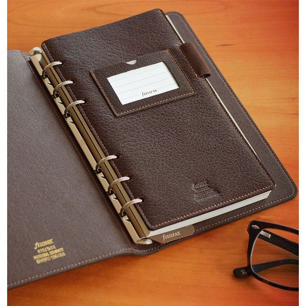 ≪正規取扱店≫ファイロファックス/ヘリテージ システム手帳 <23mmリング/バイブルサイズ /ブラウン> 441-026024