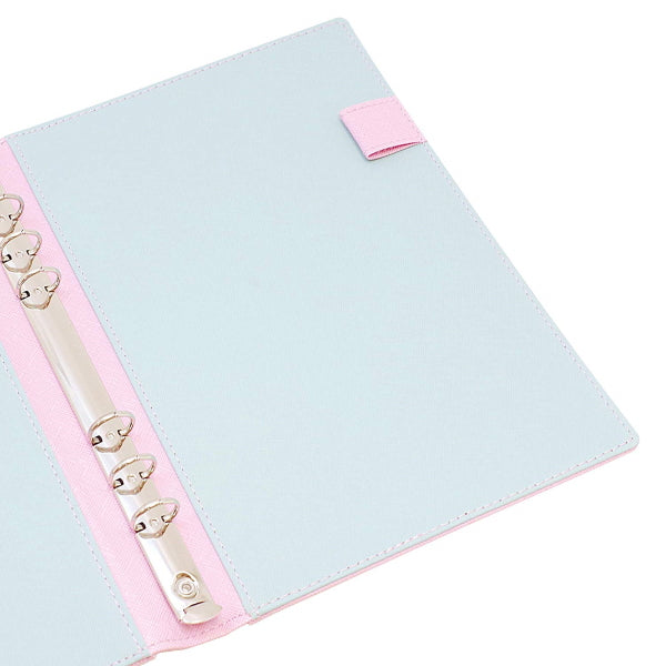 デコナ システム手帳 本体 《 A5/ ピンク/リング径15mm》 レイメイ藤井 24-HDA6001P