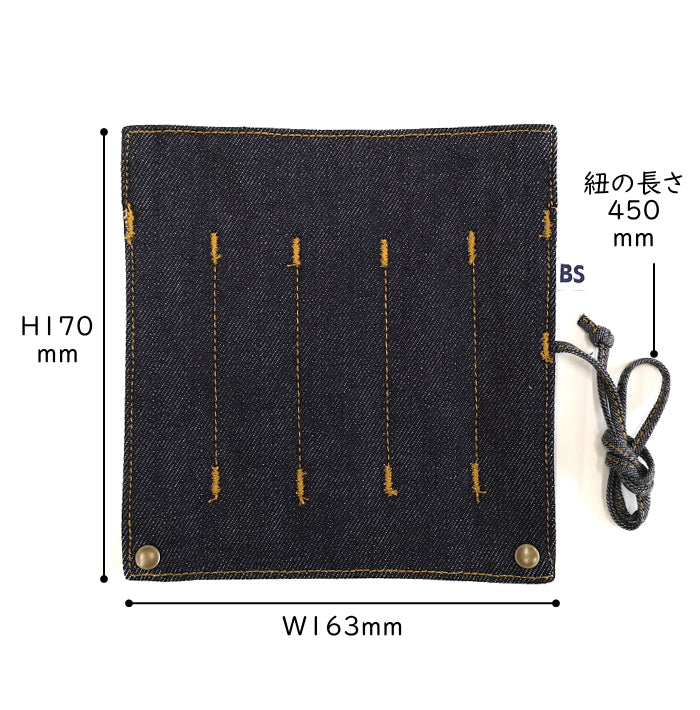 BLUE SAKURA×Usagiya オリジナルデニムペンシース5本挿し  フーバル《WHOVAL》 BU-ZK05