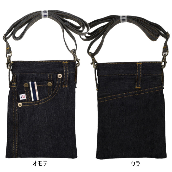 BLUE SAKURA×Usagiya オリジナルデニムサコッシュ  フーバル《WHOVAL》 BU-ZK07