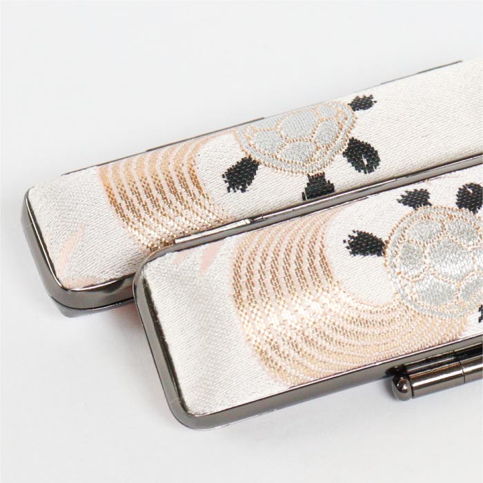 印鑑ケース 千鶴万亀〜亀〜 10.5・12mm対応 朱肉付き印鑑ケース 019カメ-12ミリ 創明社