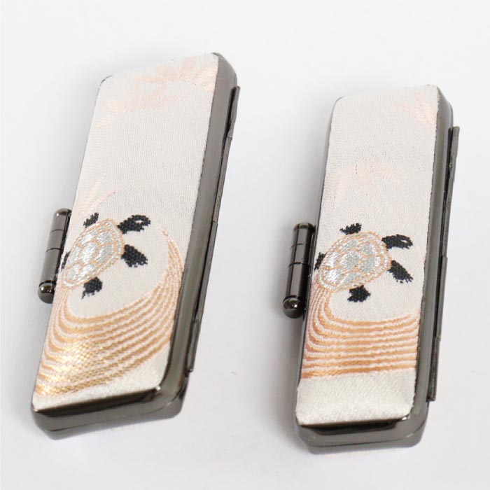 印鑑ケース 千鶴万亀〜亀〜 13.5・15mm対応 朱肉付き印鑑ケース 019カメ-15ミリ 創明社