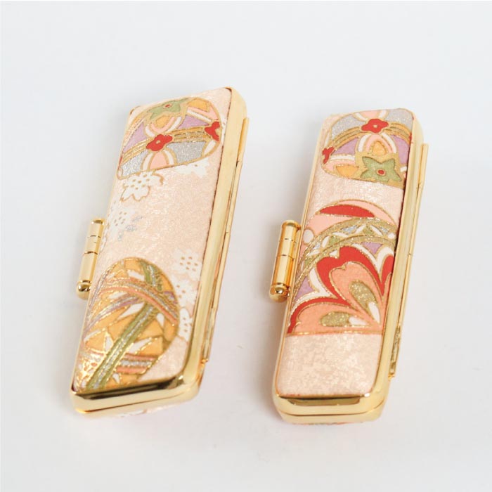 印鑑ケース 金彩うさぎ 13.5・15mm対応 朱肉付き印鑑ケース 182-15ミリ 創明社