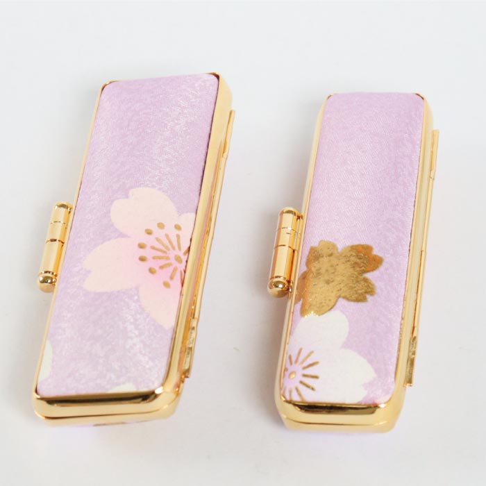 印鑑ケース 春霞 13.5・15mm対応 朱肉付き印鑑ケース 203-15ミリ 創明社 桜 ピンク